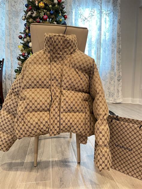 balenciaga gucci puffer|Gucci x Balenciaga the hacker.